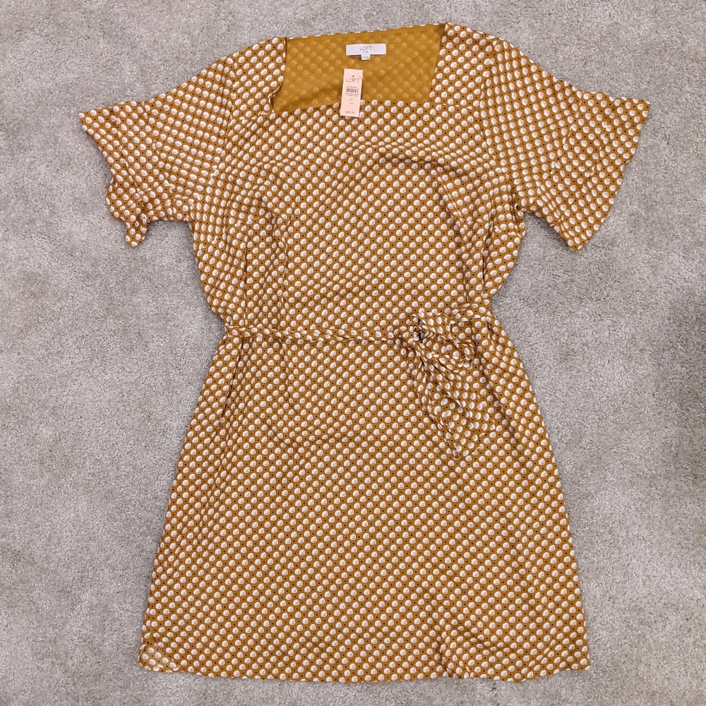 NWT Burnt Orange Chiffon Dress 🏵️